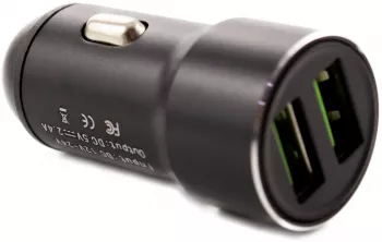 Incarcator auto USB - 2400 mA - carcasa metalica - Carguard 