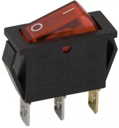Interupator basculant 1 circuit 10A-250V OFF-ON lumini de rosie 