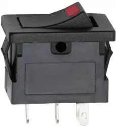 Interupator basculant 1 circuit 15A-12VDC OFF-ON cu LED rosu 
