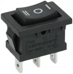 Interupator basculant 1 circuit 6A-250V ON-OFF-ON marcaj I-O-II 
