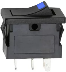 Interupator basculant1 circuit15A-12VDCOFF-ONcu LED albastru 