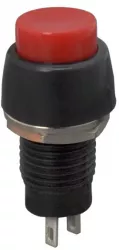 Intrerupator cu apasare 1 circuit 2A-250V OFF-ON rosu 