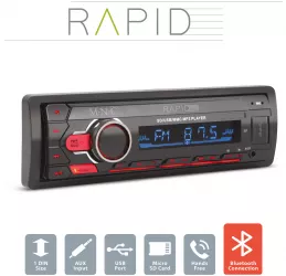 Player auto &bdquo Rapid&rdquo - 1 DIN - 4 x 50 W - BT - MP3 - AUX - SD - USB 