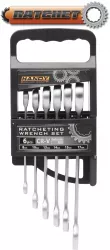 Set chei combinate - fix/inelar cu clichet 6 piese 8 10 13 14 15 17 mm 