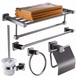 Set cinci piese accesorii baie inox satinat TRENDY S 