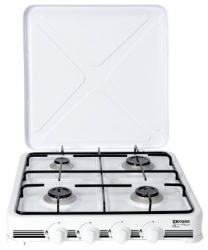 Aragaz Cu 4 Ochiuri Putere 4.1 kW Dimensiune 51 5 X 5 1 5 X 7 cm Alimentare cu Gaz Panou de Comanda Mecanic Alb 