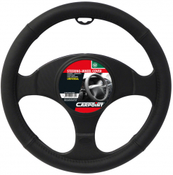 Husa volan piele neagra diametru 37-39cm 