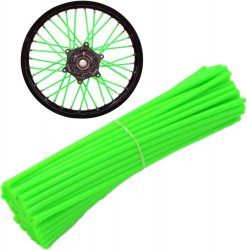 Set 72 buc protectii spite pentru biciclete Verde lungime 240mm