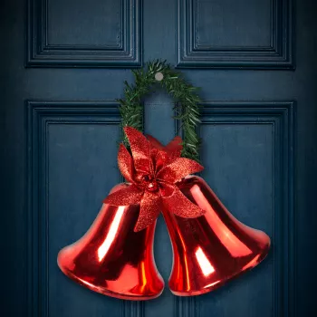 Decor de Craciun - clopotel- culoare rosie 