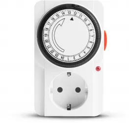 Priza cu temporizator analogic - cu indicator LED - 230V - 16A - 3680W 