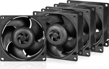 Ventilator / radiator Arctic S8038-7K Black PWM 80mm 4-pack ACFAN00292A