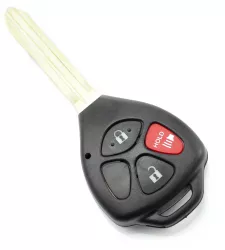 Toyota carcasa cheie 2+1 butoane cu buton rosu panica fara logo 
