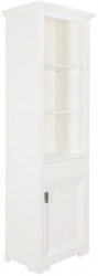 Bibioteca Cu1 Usa Si 1 Sertar Verona Bianco Alb 65 Cm 