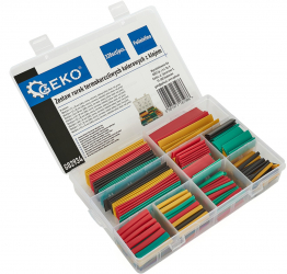 Set tuburi termocontractabile colorate 328 elemente Geko G02934 