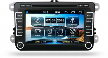 Navigatie dedicata cu GPS Radio Handsfree DVD Ipod pentru Skoda Octavia 2 Fabia 2 Superb VW Golf 5 6 Passat B6 B7 Jetta cu sistem Android 