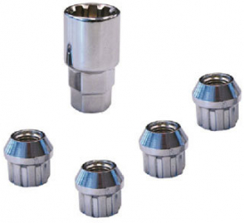 Set piulite auto antifurt Carpoint tip E M12 x 1 25 conic Daewoo Nissan Opel Subaru Suzuki 