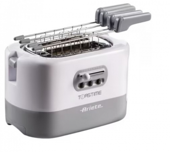 Prajitor de paine Ariete 159/01 Toastime 700W 2 felii de paine 9 trepte de rumenire Inox Silver 