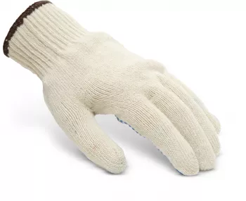 Manusi de protectie antiglisante - cu buline PVC - L 