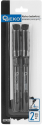 Set markere permanente pentru constructii 2 elemente 4 mm Geko G29023 