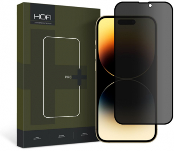 Folie De Protectie Ecran Privacy HOFI PRO+ Pentru Apple IPhone 15 Pro Max Sticla Securizata Full Glue 