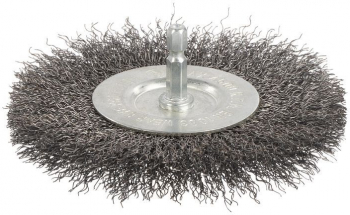 Perie pentru masina de curatat rosturi POWACG1511 diametru 110nn plata sarma din otel ondulata 