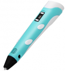 Creion Inteligent de Imprimare 3D-pen Desen Tridimensional Albastru 21.5 cm x16.5 cm x 6 cm 