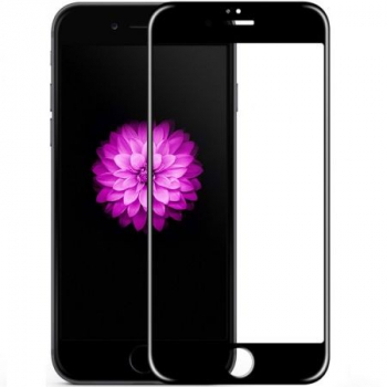 Folie de sticla Apple iPhone 6 cu margini colorate Negru 