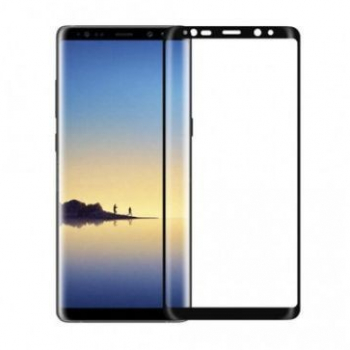 Folie de sticla pentru Samsung Galaxy Note 8 cu margini colorate Negru 