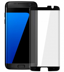 Folie de sticla Samsung Galaxy S7 Edge Negru Case Friendly 