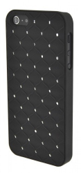 Husa Apple iPhone 5/5S/SE Elegance Luxury cu diamante pe spate Negru 
