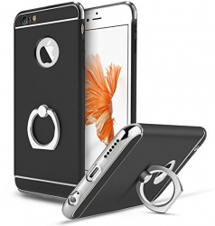 Husa Apple iPhone 6/6S Elegance Luxury 3in1 Ring Black 