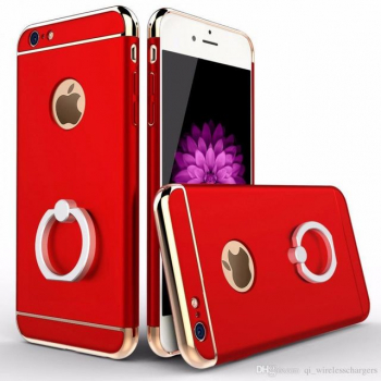 Husa Apple iPhone 6/6S Elegance Luxury 3in1 Ring Red 