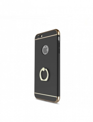 Husa Apple iPhone 7 Elegance Luxury 3in1 Ring Black 