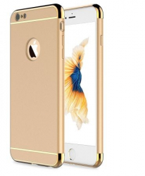 Husa Apple iPhone 8 Plus Elegance Luxury 3in1 Auriu 