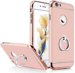 Husa Apple iPhone 8 Plus Elegance Luxury 3in1 Ring Rose-Gold 
