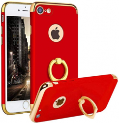 Husa Apple iPhone 8 Plus Elegance Luxury 3in1 Ring Rosu 