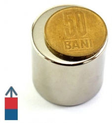 Magnet neodim puternic cilindru 30x30mm - 40kg forta 