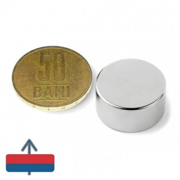 Magnet puternic din neodim disc 20x10mm forta 11kg 