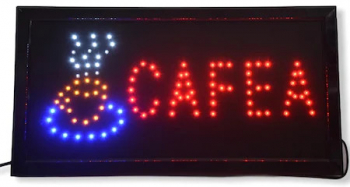 Reclama Text LED - Cafea / animatie luminoasa dinamica NOU 