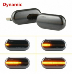 Set 2 Semnalizari Aripa LED dinamice cu sticla fumurie pentru Nissan Interstar Primastar Kubistar 
