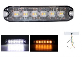 Stroboscoape LED DualColor Alb/galben 6 LED MAR335 
