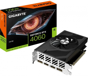 Placa video GIGABYTE GeForce RTX 4060 D6 8GB GDDR6 128-bit DLSS 3.0 GV-N4060D6-8GD 