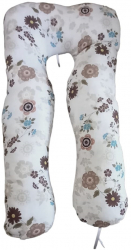 Perna pentru gravide si alaptat model floricele in forma de U 