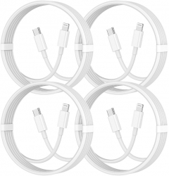 Set 4 accesorii Cablu incarcare USB-C 1M 37w pentru Iphone 14 13 12 11 pro max QUANDES® 