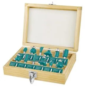 Set freze lemn Total - 8mm - 12buc - TOTAL - SET FREZE LEMN - 8MM 12BUC 