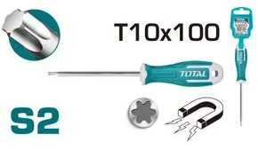 Surubelnita Total Torx-TX T10 - 5.0mm - 100mm - TOTAL - SURUBELNITA TORX-TX T10 - 5.0MM - 100MM - S2 INDUSTRIAL 