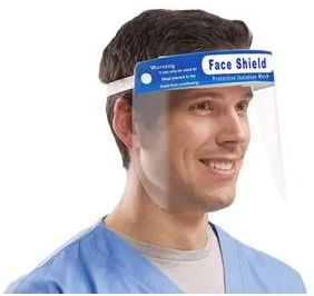 Viziera de protectie cu burete si plastic anti aburire - Viziera protectie plastic si burete 