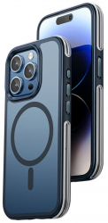 Husa de protectie din silicon Hoco Airbag Magnetic Case pentru iPhone 15 Plus - Albastru 