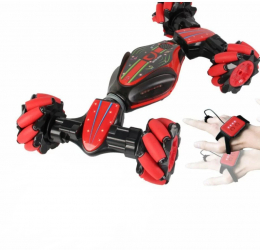 Masinuta Twist Air Gesture Car Alhena® Stunt Car telecomanda 2.4 GHz telecomanda ceas control gestual lumini led sunete 86A Rosu 