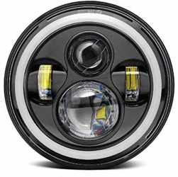 Proiector LED SMD Angel Eyes auto/moto H4 17.8cm 100W 10/30V 